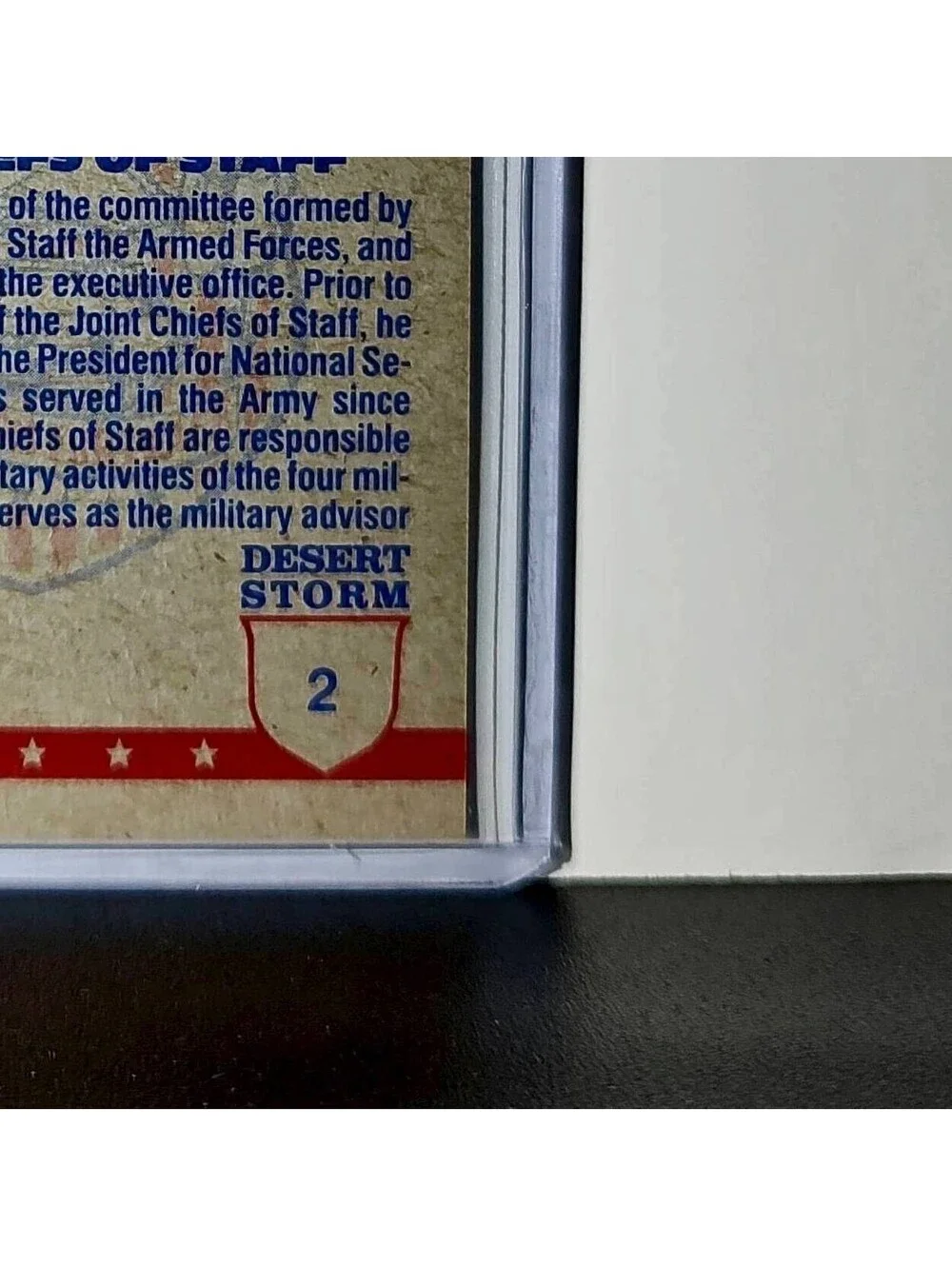General Colin Powell 1991 Topps Desert Storm #2 Card - Picture 10 of 10